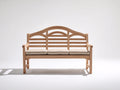 Bancos de jardín de madera maciza 150x60x90 cm - color madera natural - diseño clásico para exterior