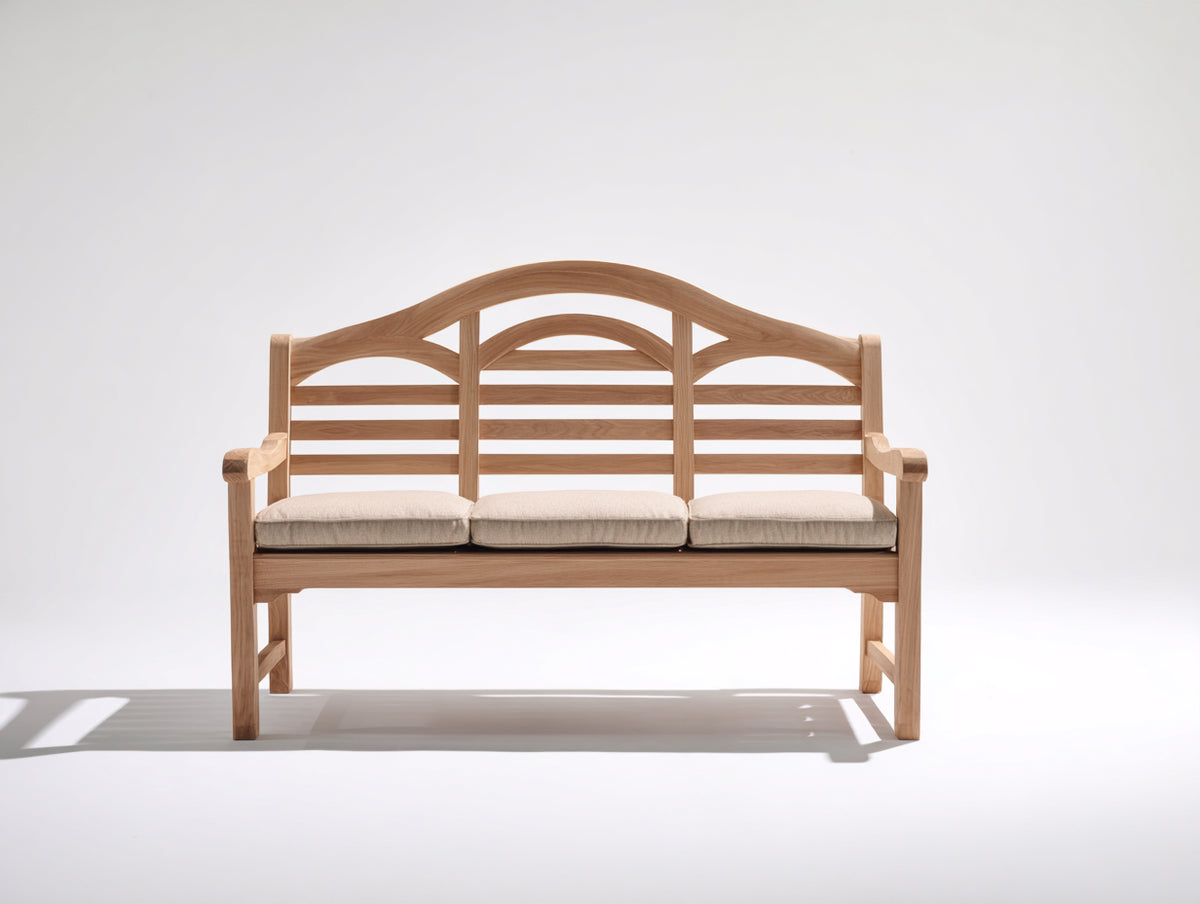 Bancos de jardín de madera maciza 150x60x90 cm - color madera natural - diseño clásico para exterior